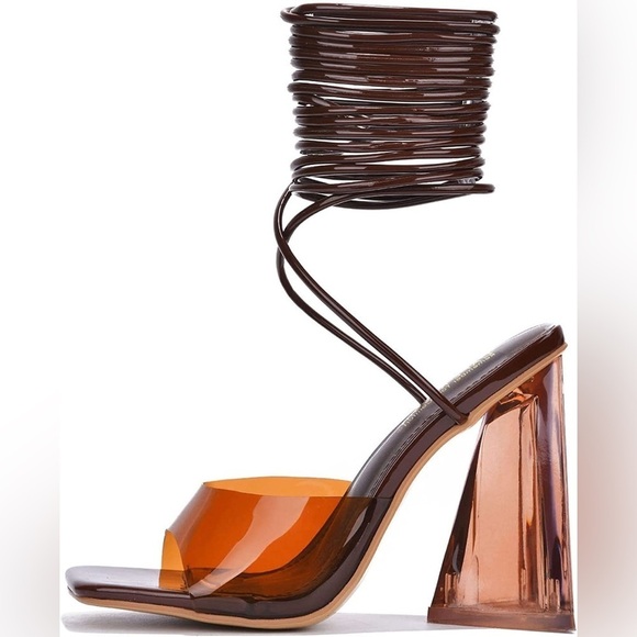 Cape Robbin Swag Sexy Chunky High Heels for Women - Picture 2 of 6